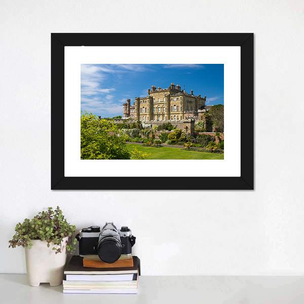 Culzean Castle Scotland Canvas Wall Art-1 Piece-Framed Print-20" x 16"-Tiaracle