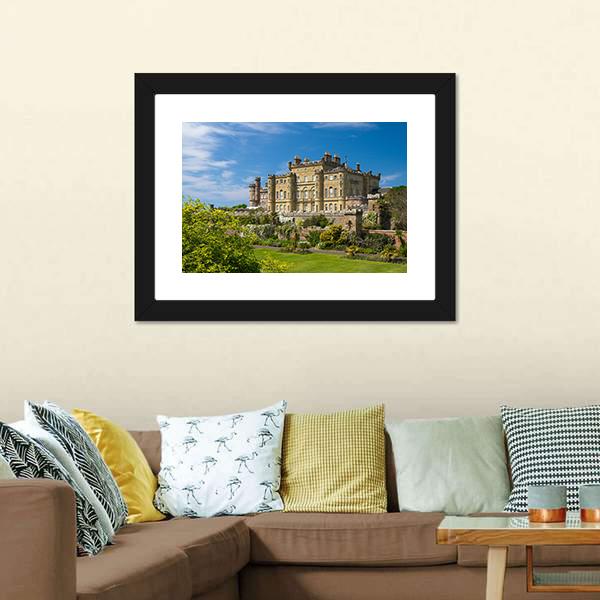 Culzean Castle Scotland Canvas Wall Art-5 Horizontal-Gallery Wrap-22" x 12"-Tiaracle