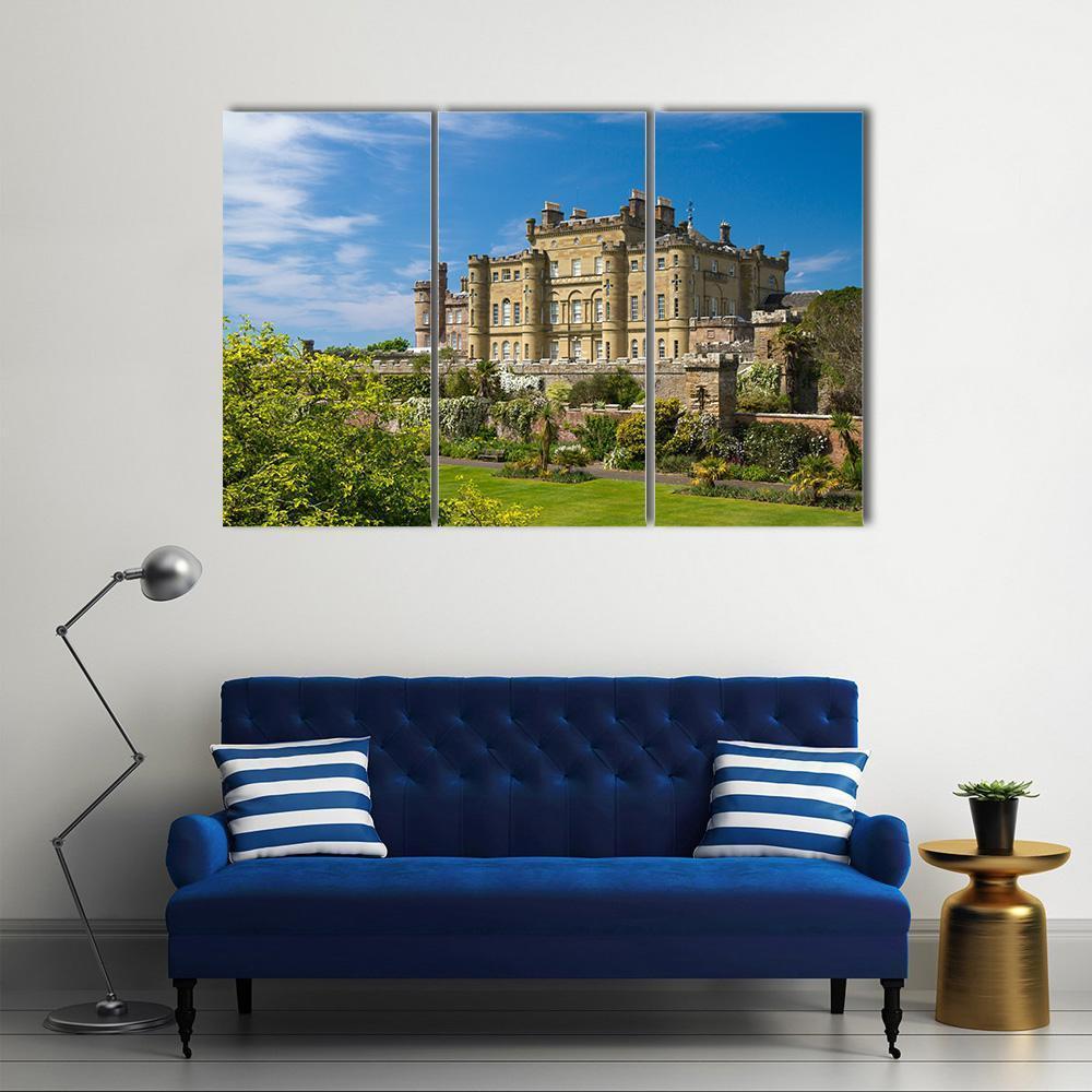Culzean Castle Scotland Canvas Wall Art-3 Horizontal-Gallery Wrap-37" x 24"-Tiaracle