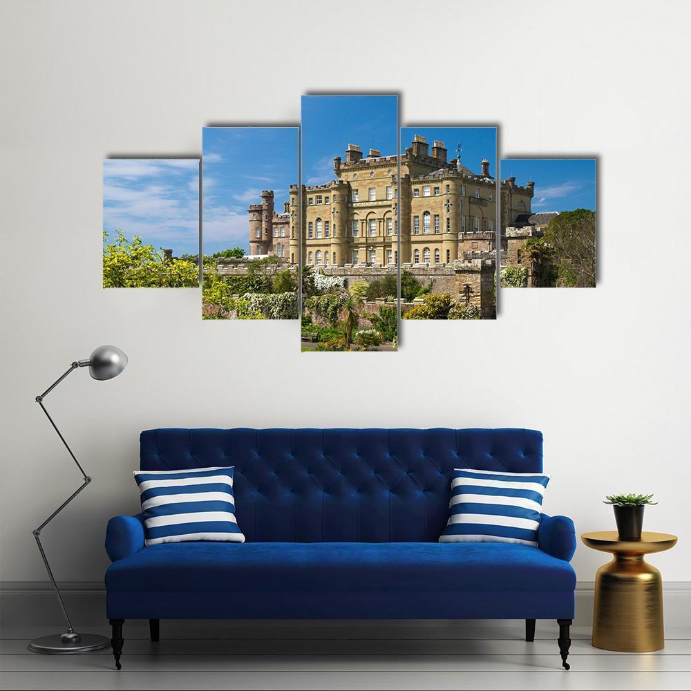 Culzean Castle Scotland Canvas Wall Art-5 Star-Gallery Wrap-62" x 32"-Tiaracle