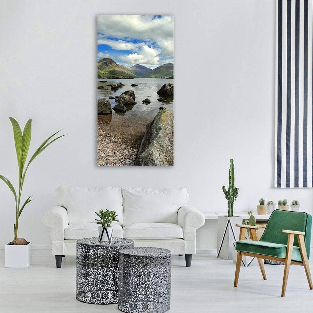Cumbria Lake District Vertical Canvas Wall Art-3 Vertical-Gallery Wrap-12" x 25"-Tiaracle