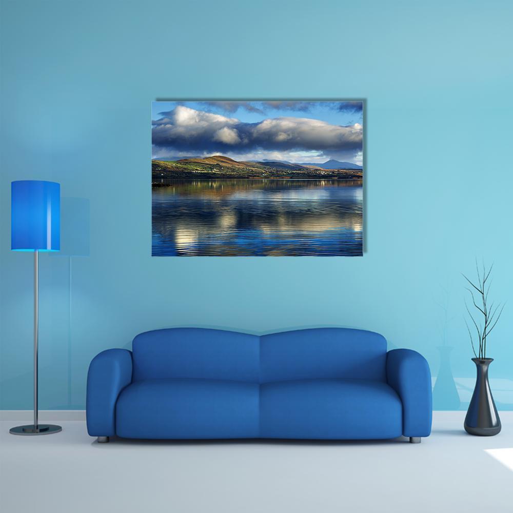 Currane Lake Canvas Wall Art-1 Piece-Gallery Wrap-48" x 32"-Tiaracle