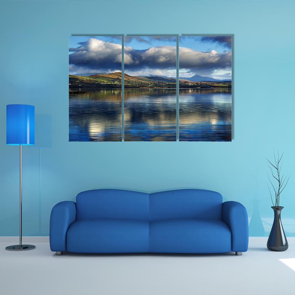 Currane Lake Canvas Wall Art-5 Star-Gallery Wrap-62" x 32"-Tiaracle
