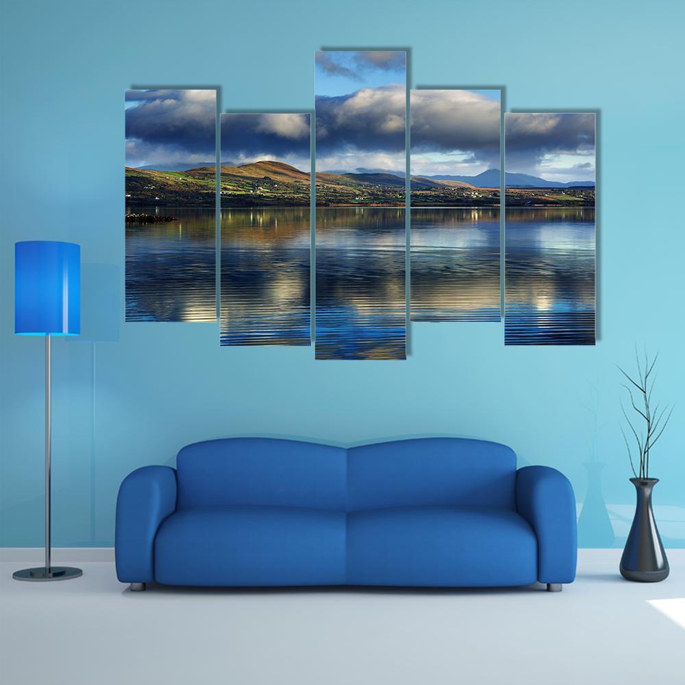Currane Lake Canvas Wall Art-5 Pop-Gallery Wrap-47" x 32"-Tiaracle