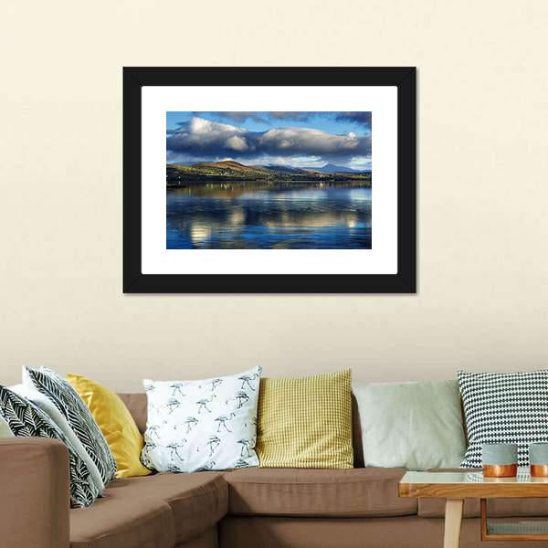 Currane Lake Canvas Wall Art-1 Piece-Framed Print-20" x 16"-Tiaracle