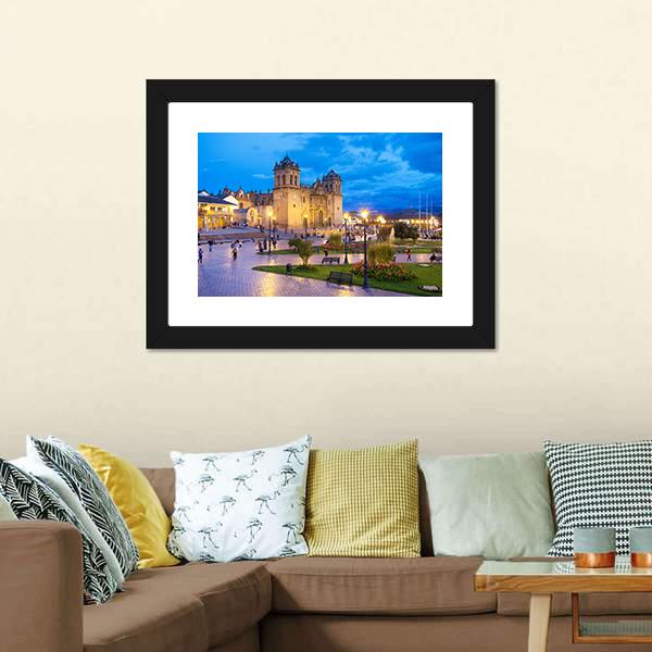 Cusco City Centre Panoramic Canvas Wall Art-1 Piece-36" x 12"-Tiaracle