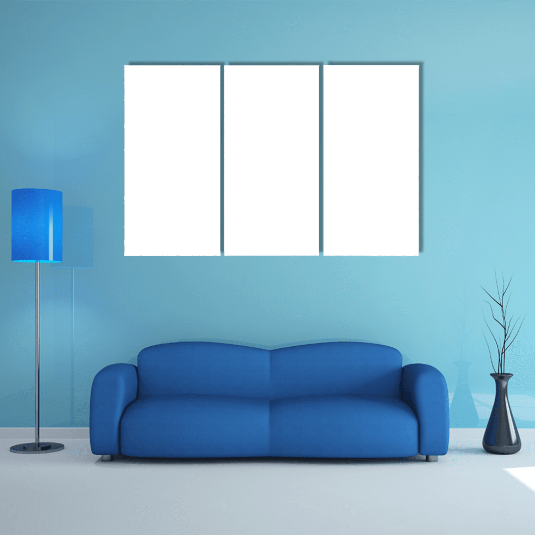 Custom - Blank Multi Panel Canvas For Painting Canvas Wall Art-3 Horizontal-Gallery Wrap-25" x 16"-Tiaracle