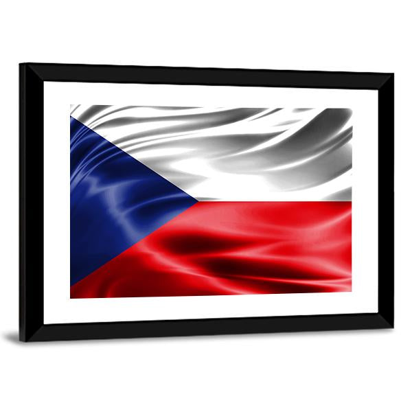 Czech Republic Flag Canvas Wall Art-5 Horizontal-Gallery Wrap-22" x 12"-Tiaracle