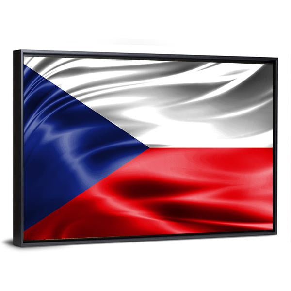 Czech Republic Flag Canvas Wall Art-5 Horizontal-Gallery Wrap-22" x 12"-Tiaracle