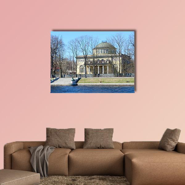Dacha Of Prince Of Oldenburg On Kamenny Island Canvas Wall Art-1 Piece-Gallery Wrap-48" x 32"-Tiaracle