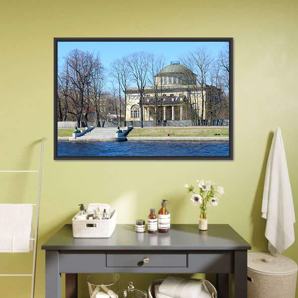 Dacha Of Prince Of Oldenburg On Kamenny Island Canvas Wall Art-3 Horizontal-Gallery Wrap-25" x 16"-Tiaracle