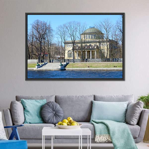 Dacha Of Prince Of Oldenburg On Kamenny Island Canvas Wall Art-3 Horizontal-Gallery Wrap-25" x 16"-Tiaracle