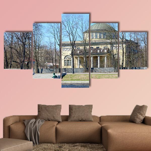 Dacha Of Prince Of Oldenburg On Kamenny Island Canvas Wall Art-5 Star-Gallery Wrap-62" x 32"-Tiaracle