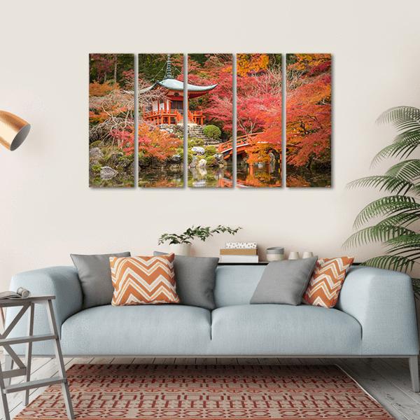 Daigoji Temple Canvas Wall Art-5 Horizontal-Gallery Wrap-22" x 12"-Tiaracle