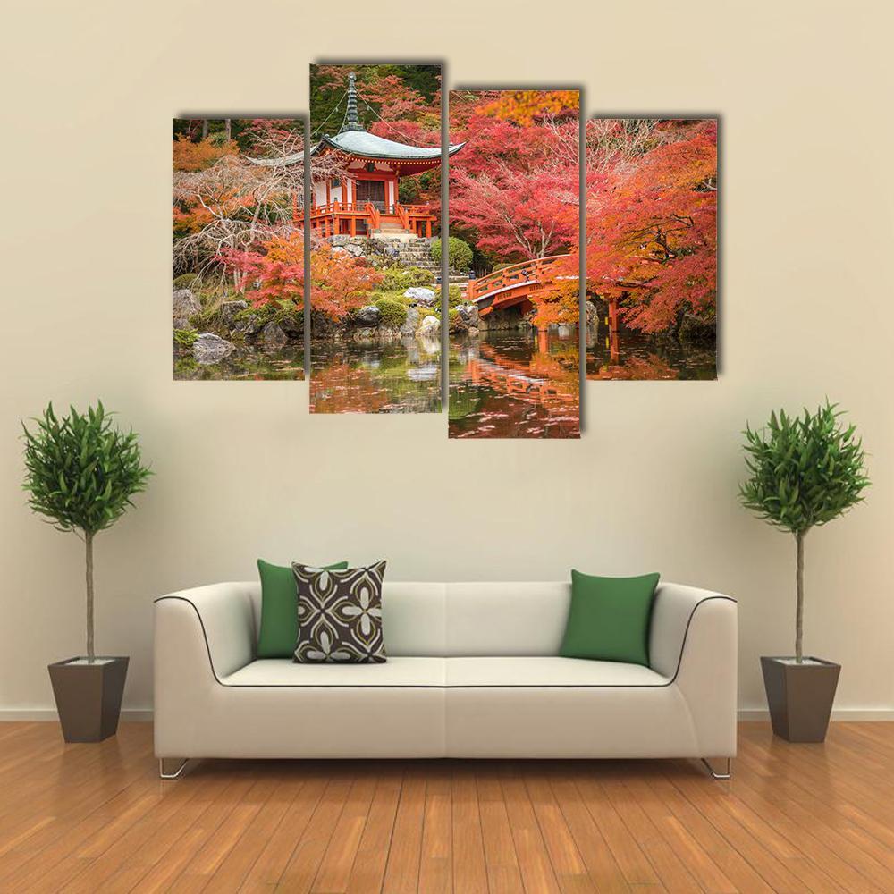 Daigoji Temple Canvas Wall Art-4 Pop-Gallery Wrap-50" x 32"-Tiaracle