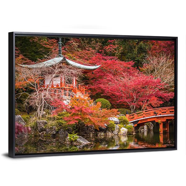 Daigoji Temple Canvas Wall Art-3 Horizontal-Gallery Wrap-25" x 16"-Tiaracle