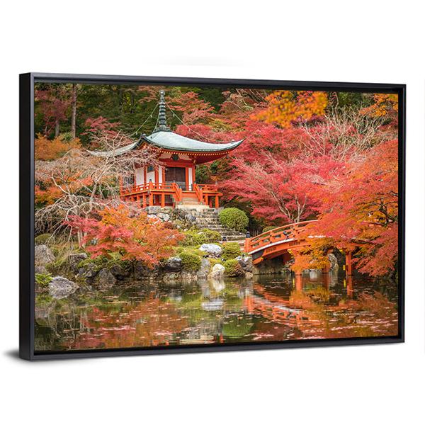Daigoji Temple Canvas Wall Art-3 Horizontal-Gallery Wrap-25" x 16"-Tiaracle