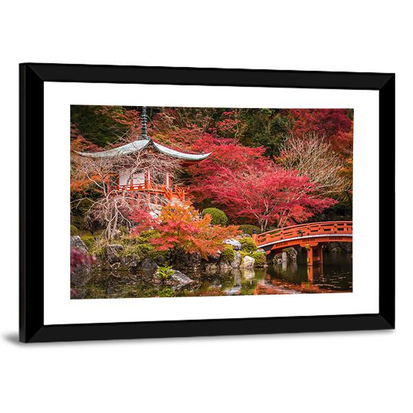 Daigoji Temple Canvas Wall Art-3 Horizontal-Gallery Wrap-25" x 16"-Tiaracle