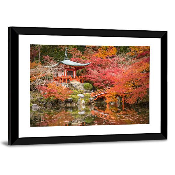 Daigoji Temple Canvas Wall Art-3 Horizontal-Gallery Wrap-25" x 16"-Tiaracle