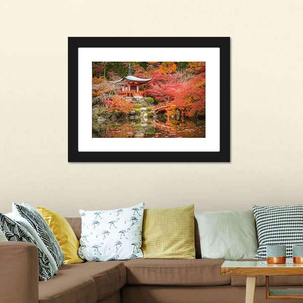 Daigoji Temple Canvas Wall Art-1 Piece-Framed Print-20" x 16"-Tiaracle