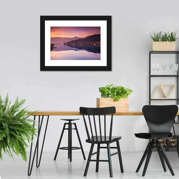Dal Lake Kashmir Canvas Wall Art-3 Horizontal-Gallery Wrap-25" x 16"-Tiaracle