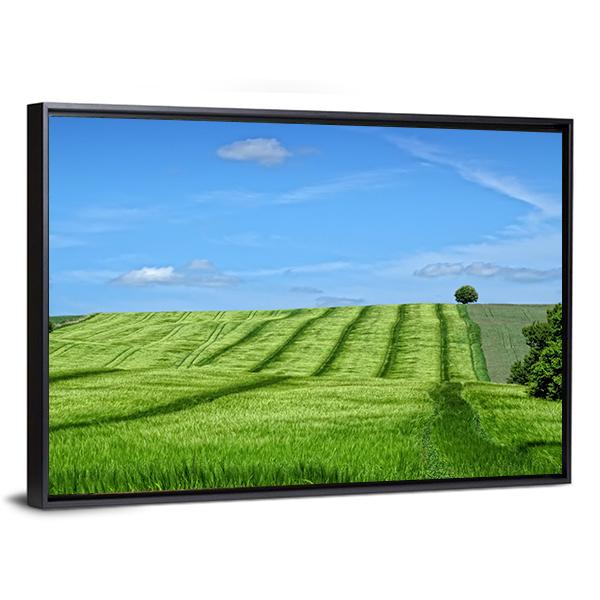 Danish Countryside Canvas Wall Art-3 Horizontal-Gallery Wrap-25" x 16"-Tiaracle