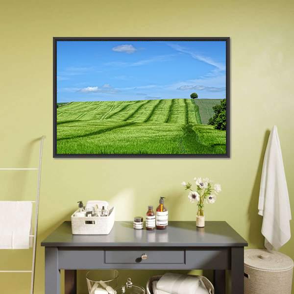 Danish Countryside Canvas Wall Art-3 Horizontal-Gallery Wrap-25" x 16"-Tiaracle