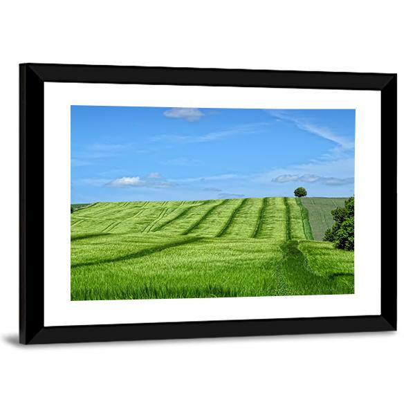 Danish Countryside Canvas Wall Art-3 Horizontal-Gallery Wrap-25" x 16"-Tiaracle