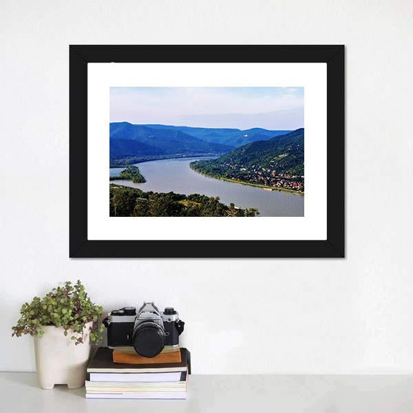 Danube River Hungary Panoramic Canvas Wall Art-1 Piece-36" x 12"-Tiaracle