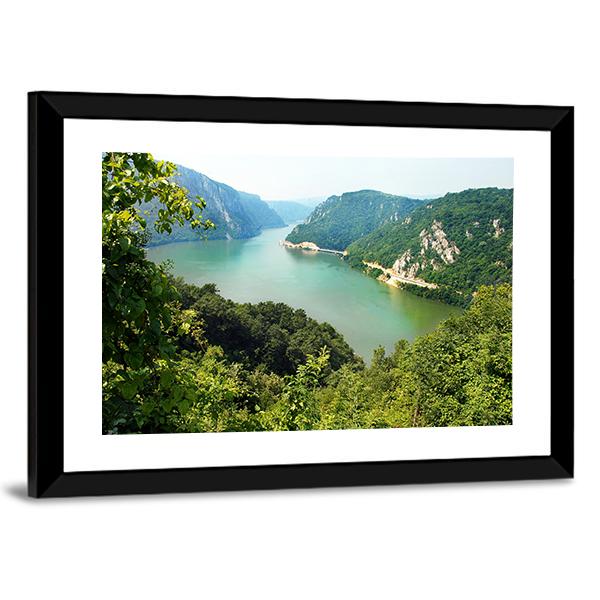 Danube Valley Canvas Wall Art-5 Horizontal-Gallery Wrap-22" x 12"-Tiaracle