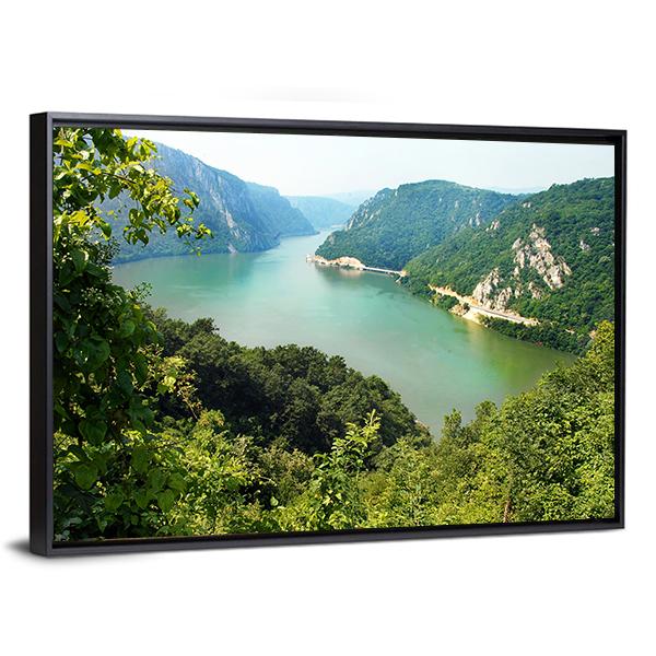 Danube Valley Canvas Wall Art-5 Horizontal-Gallery Wrap-22" x 12"-Tiaracle
