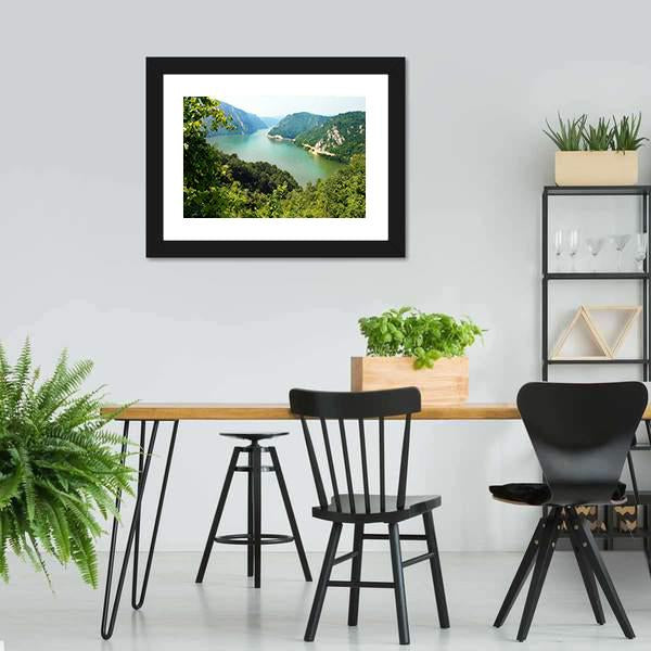 Danube Valley Canvas Wall Art-3 Horizontal-Gallery Wrap-25" x 16"-Tiaracle