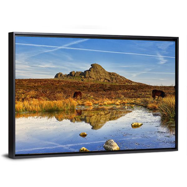 Dartmoor National Park UK Canvas Wall Art-3 Horizontal-Gallery Wrap-25" x 16"-Tiaracle