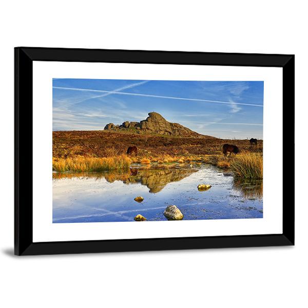 Dartmoor National Park UK Canvas Wall Art-3 Horizontal-Gallery Wrap-25" x 16"-Tiaracle