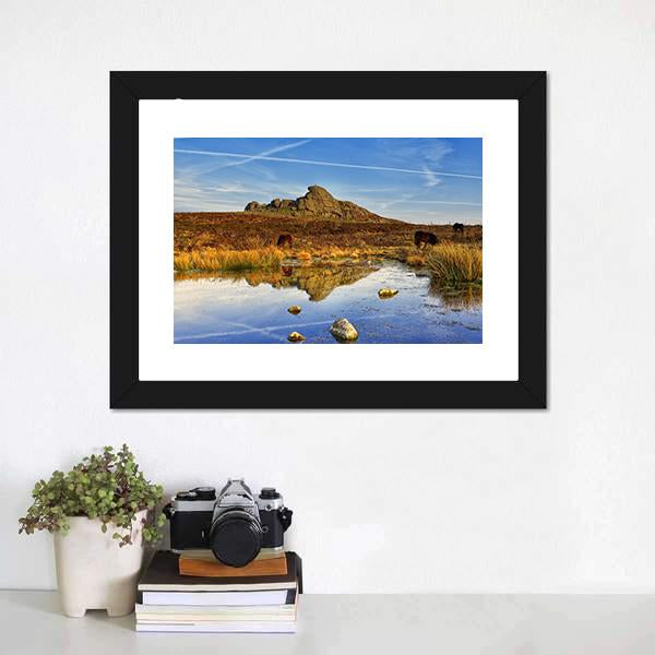 Dartmoor National Park UK Canvas Wall Art-3 Horizontal-Gallery Wrap-25" x 16"-Tiaracle