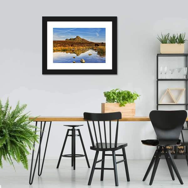 Dartmoor National Park UK Canvas Wall Art-3 Horizontal-Gallery Wrap-25" x 16"-Tiaracle