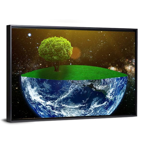 Day Of The Earth Canvas Wall Art-3 Horizontal-Gallery Wrap-25" x 16"-Tiaracle