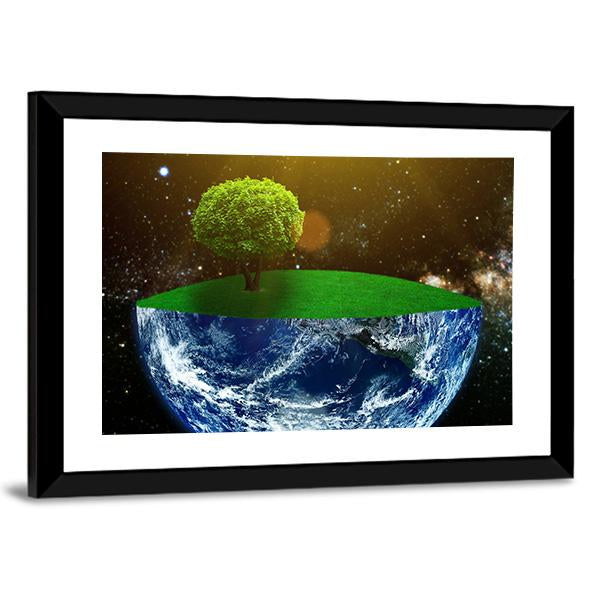 Day Of The Earth Canvas Wall Art-5 Horizontal-Gallery Wrap-22" x 12"-Tiaracle