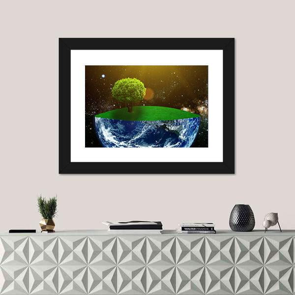Day Of The Earth Canvas Wall Art-3 Horizontal-Gallery Wrap-25" x 16"-Tiaracle