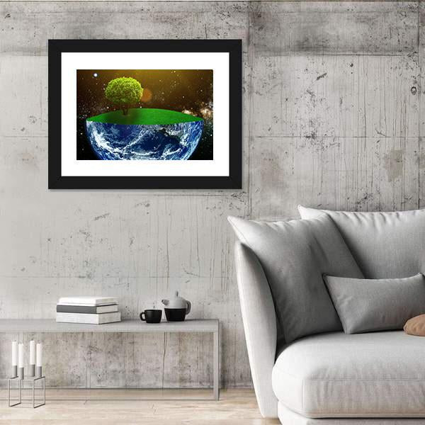 Day Of The Earth Canvas Wall Art-5 Horizontal-Gallery Wrap-22" x 12"-Tiaracle