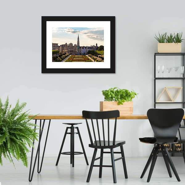 Day View Of Brussels Canvas Wall Art-3 Horizontal-Gallery Wrap-25" x 16"-Tiaracle