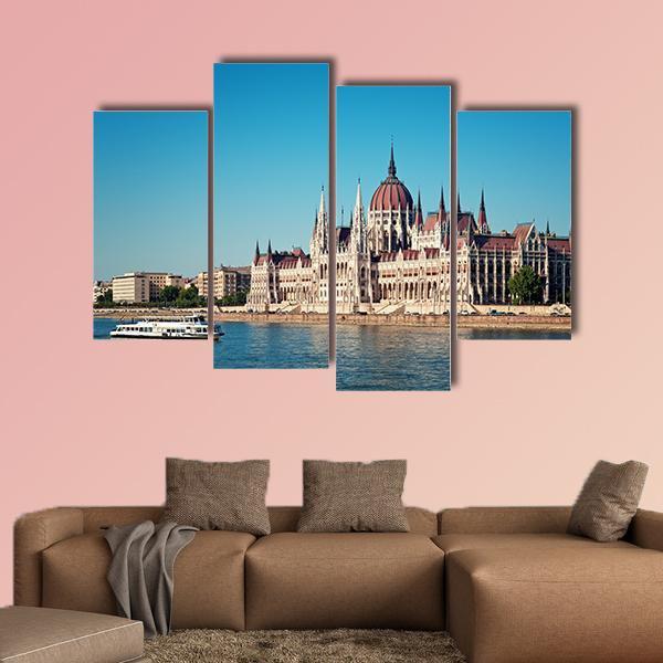 Hungarian Parliament Canvas Wall Art-4 Pop-Gallery Wrap-50" x 32"-Tiaracle