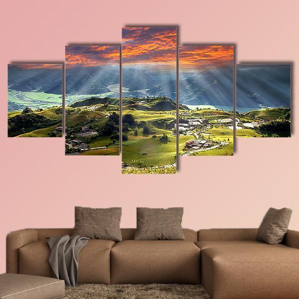 Sixty Stone Mountain Canvas Wall Art-5 Star-Gallery Wrap-62" x 32"-Tiaracle