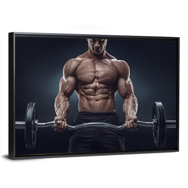 Deadlift Workout Canvas Wall Art-3 Horizontal-Gallery Wrap-25&quot; x 16&quot;-Tiaracle