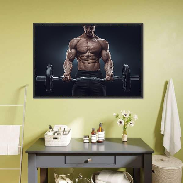 Deadlift Workout Canvas Wall Art-3 Horizontal-Gallery Wrap-25&quot; x 16&quot;-Tiaracle