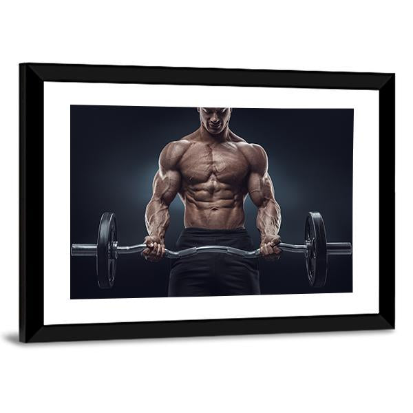 Deadlift Workout Canvas Wall Art-3 Horizontal-Gallery Wrap-25&quot; x 16&quot;-Tiaracle