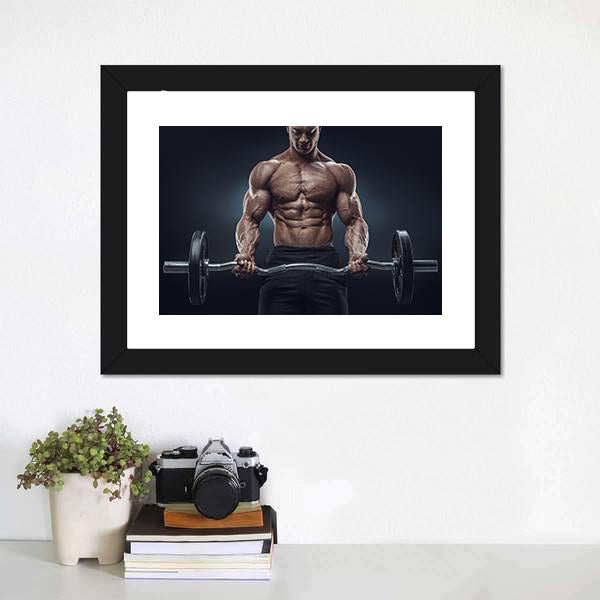 Deadlift Workout Canvas Wall Art-3 Horizontal-Gallery Wrap-25&quot; x 16&quot;-Tiaracle