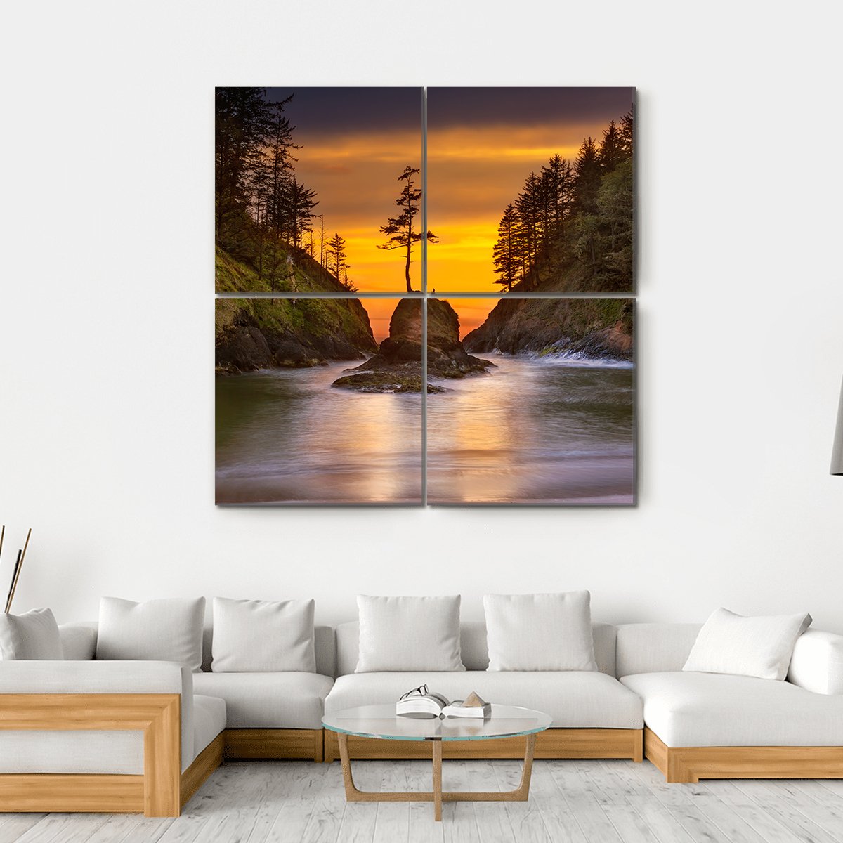 Deadman's Cove Canvas Wall Art-4 Square-Gallery Wrap-17" x 17"-Tiaracle