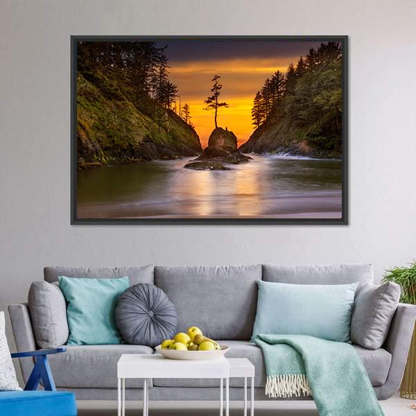 Deadman's Cove Canvas Wall Art-5 Horizontal-Gallery Wrap-22" x 12"-Tiaracle