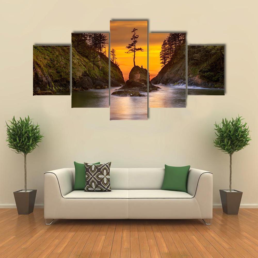 Deadman's Cove Canvas Wall Art-5 Star-Gallery Wrap-62" x 32"-Tiaracle